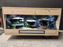 Terrarium 100x50x50 z płyty meblowej wąż pyton boa KOŚCIAN