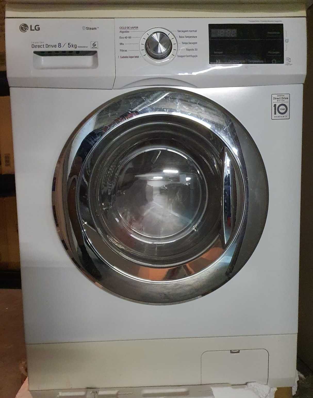 Máquina Lavar e Secar Roupa Automática LG F4J3TG5WD e MUITO POUCO USO