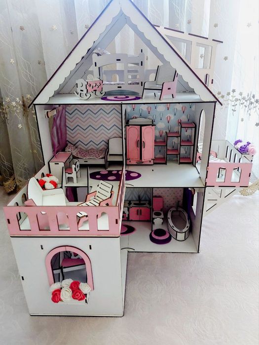 Меблі для ляльок, будинок