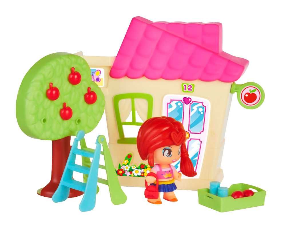 Pinypon City –  żółty Domek, zestaw z laleczką 7 cm