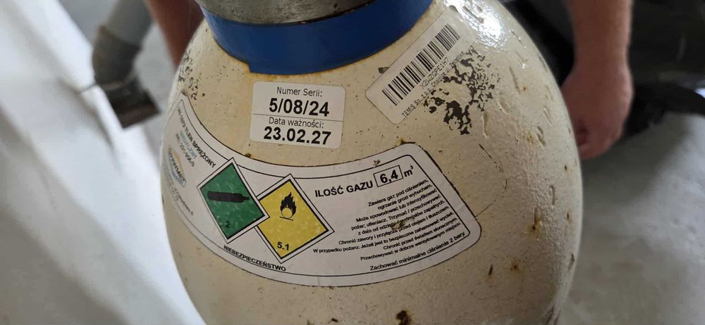 Butla z Tlenem Medycznym 6,4 m³ - Data Ważności do 2027