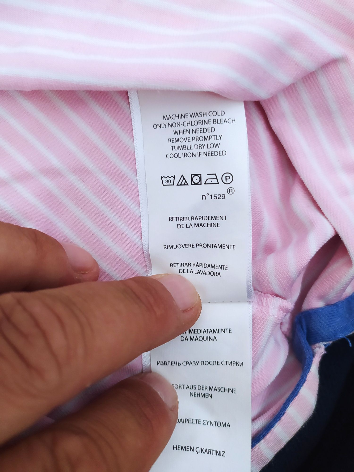 Polo, Ralph Lauren, różowa w paski, Roz XS, młodzieżowe, polówka