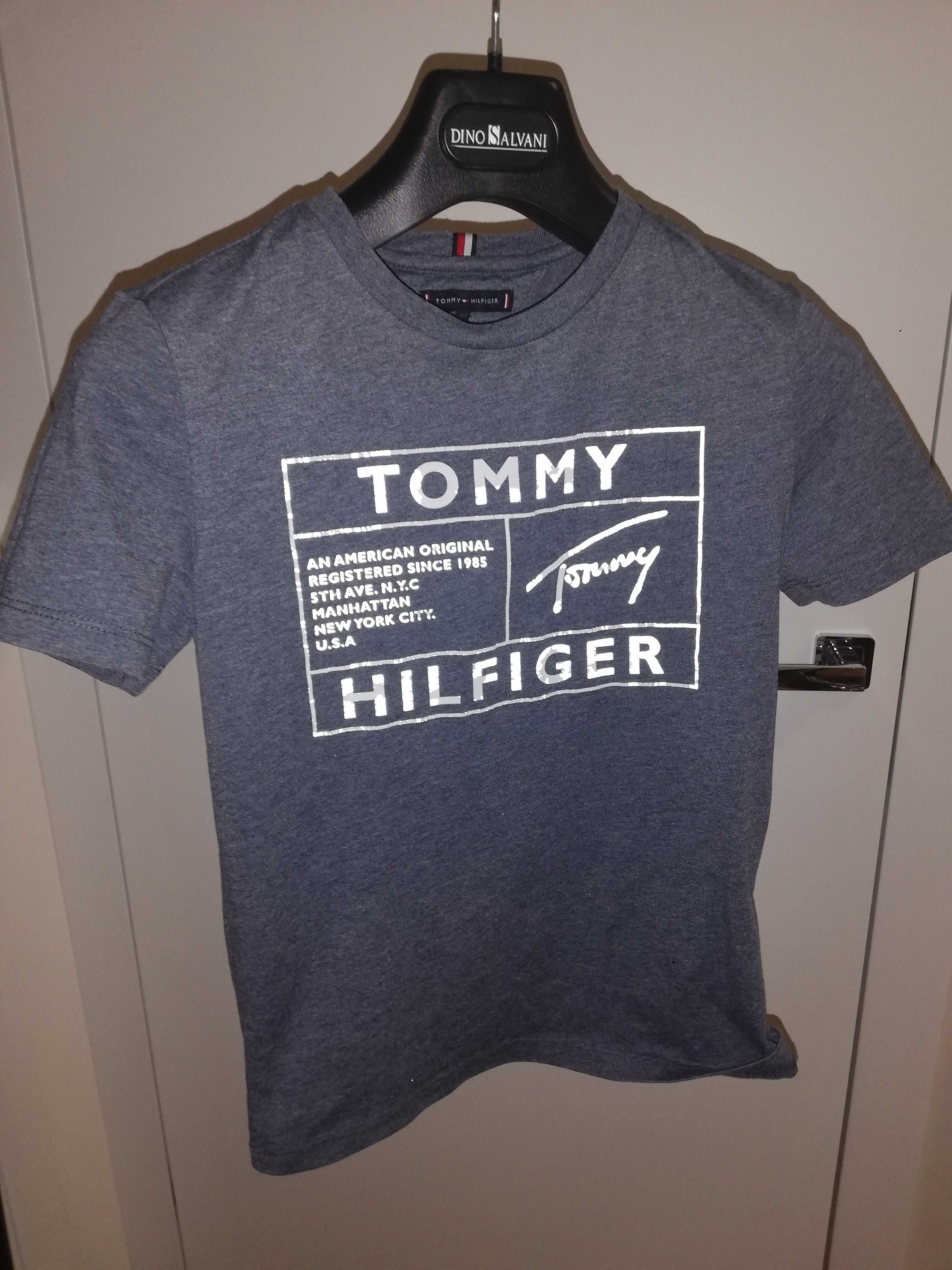 Koszulka Tommy Hilfiger, szara, rozmiar 152