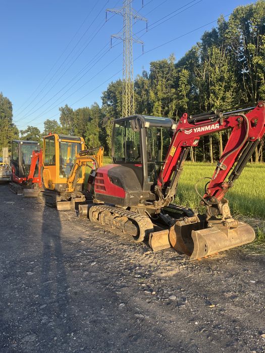 2T Minikoparka 2tony wynajem, 2,6m w dół,bez operatora bez uprawnien