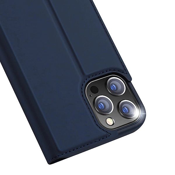 Dux Ducis Skin Pro kabura etui pokrowiec z klapką iPhone 13 Pro niebie