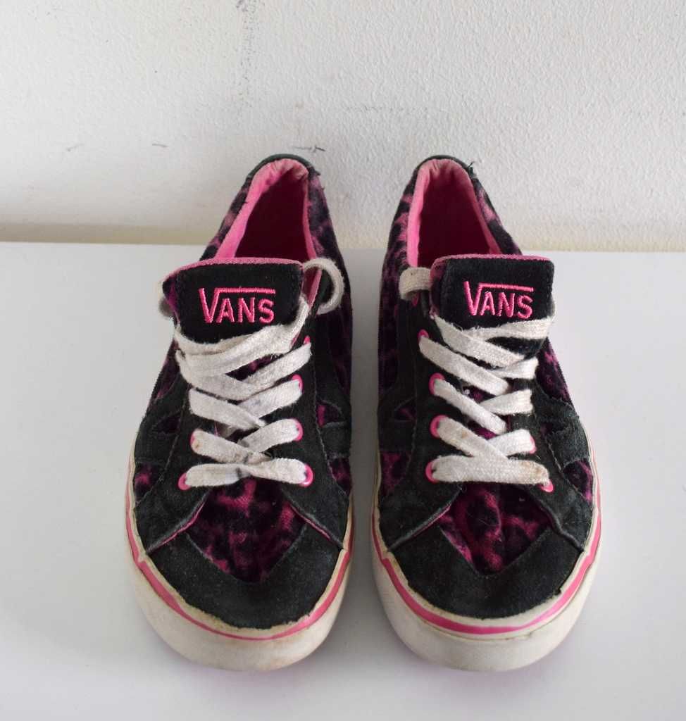 Vans 30 , 5 buty sneakersy trampki  czarne w panterkę