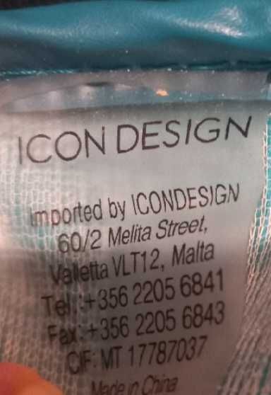 Niebieska torba na ramię, do ręki, Icon design