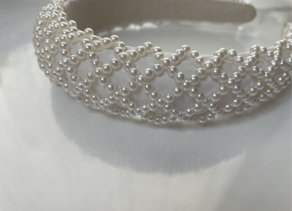 Шовковий обруч перлинами
