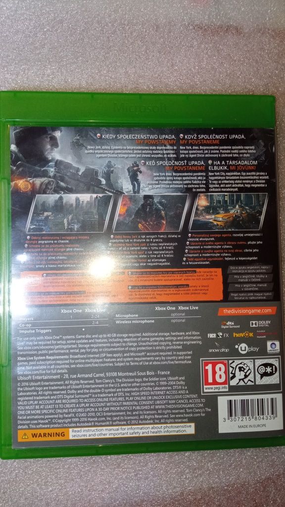 The Division Tom Clancy's Xbox one Xbox Series X