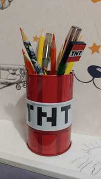 Стакан підставка під олівці та ручки Майнкрафт Minecraft TNT