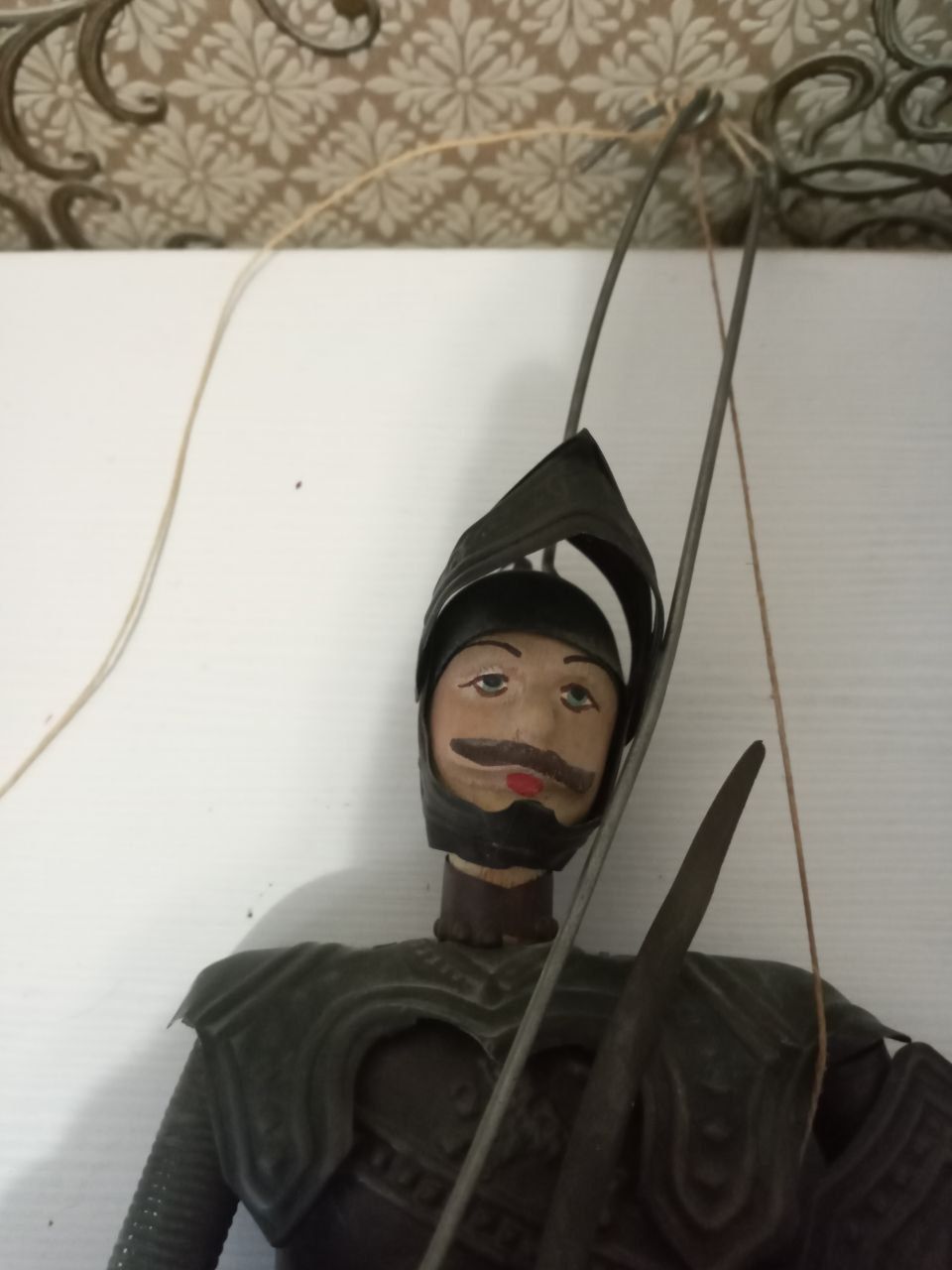 Антикварный Сицилийский рыцарь. Кукла марионетка