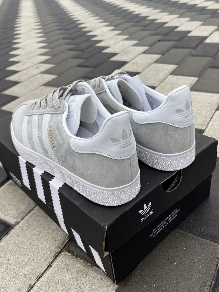 Кеди Adidas Gazelle сірі 36-41