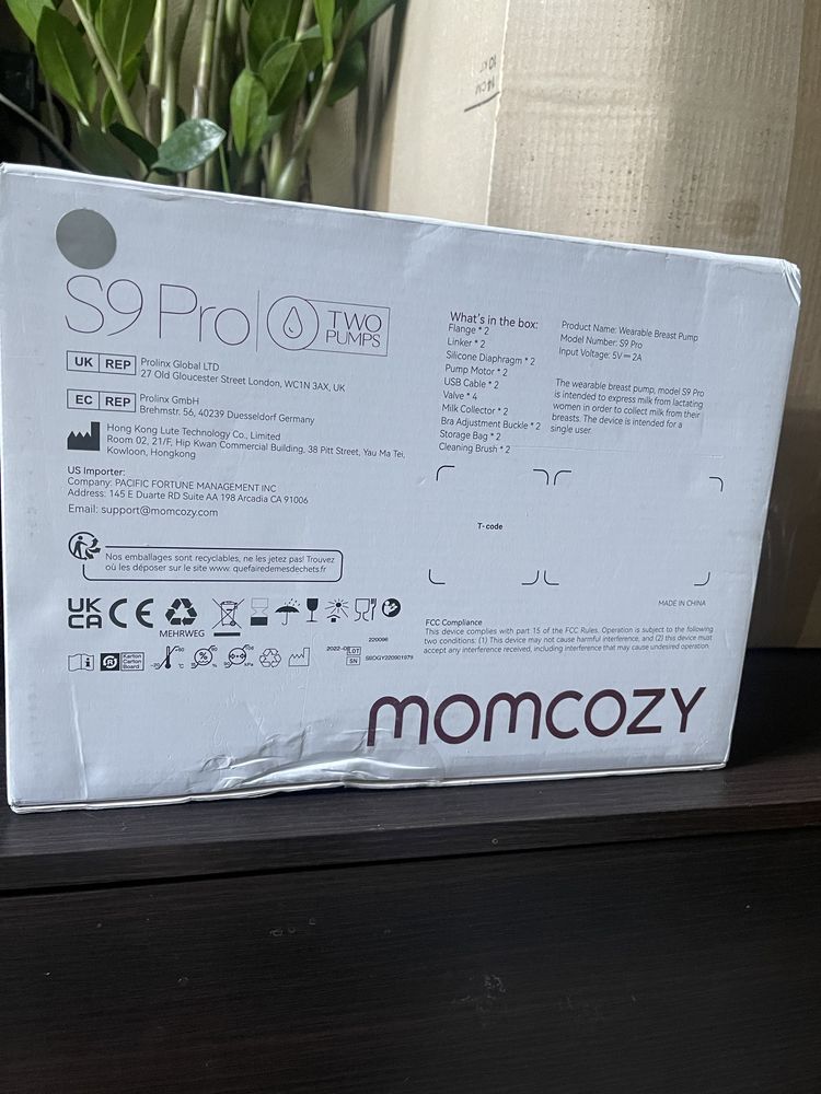 новий подвійний портативний молоковідсмоктувач MOMCOZY S9 PRO