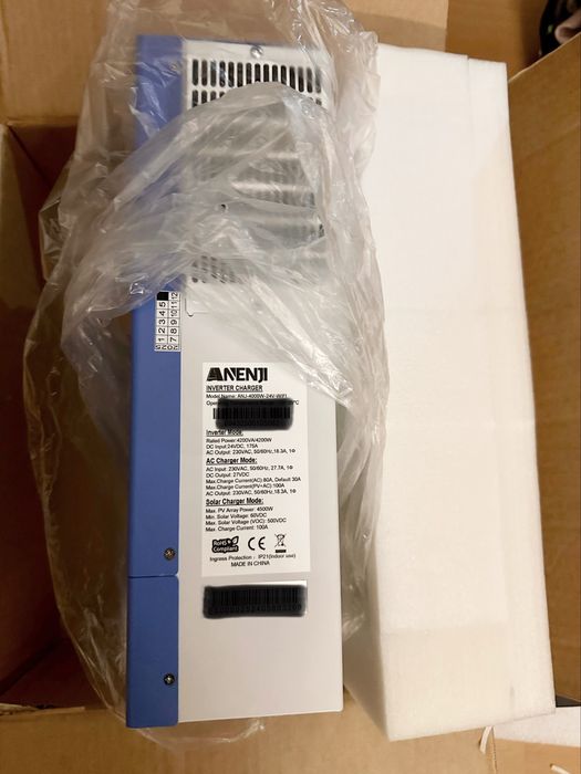 Гибридный инвертор ANENJI 4000W 24V wifi