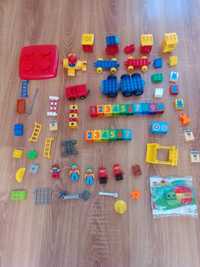 LEGO Duplo mega zestaw,pociągi,ludziki,literki,samolot