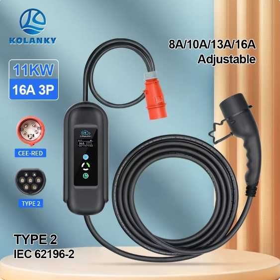 3 фазна станція для електромобілів  Type 2  11/22 кВт Wallbox