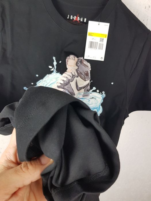 Jordan S Nowa koszulka męska sportowa klasyczna bawełniana czarna