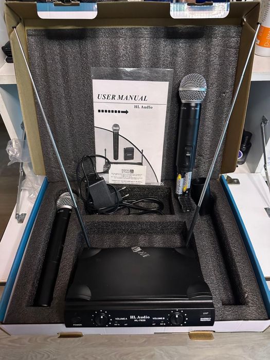 Микрафоны новые использывались всего два раза