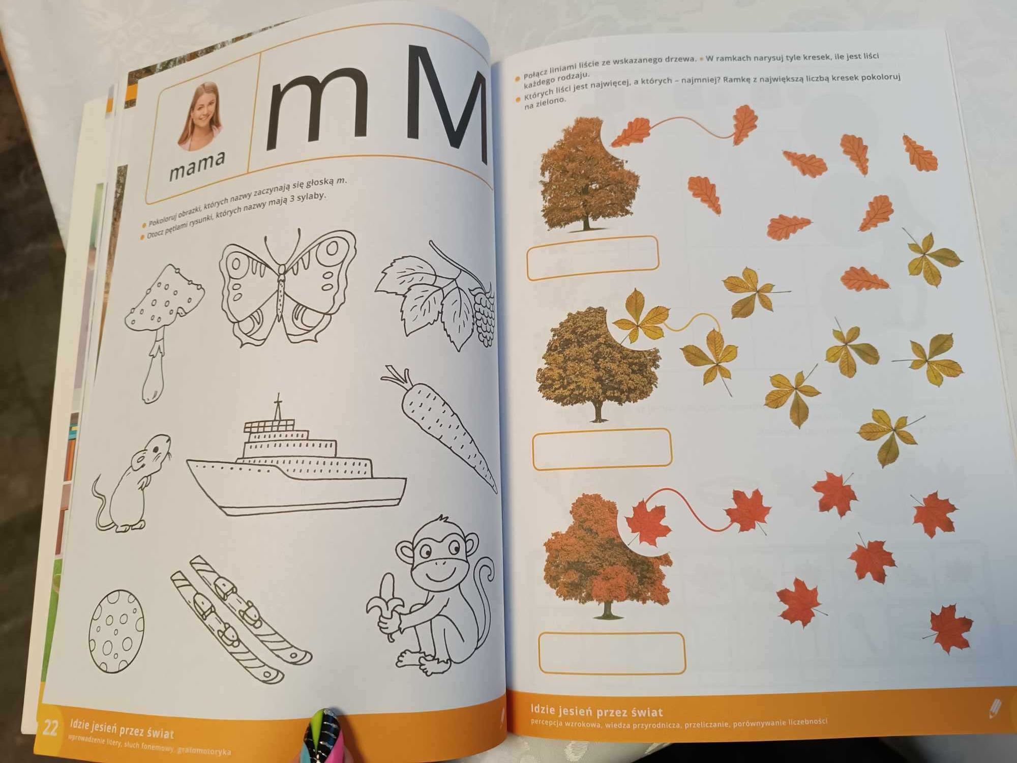 "Planeta dzieci" zestaw 2 nowych książeczek edukacyjnych dla 5- latka.