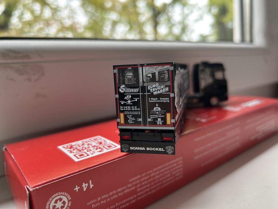 Herpa Scania CS 20 HD naczepa chłodnia "Heide Logistik" skala 1:87