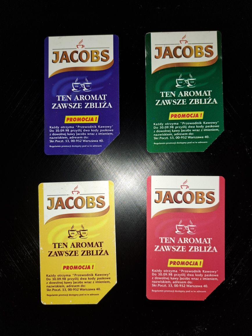 Karty telefoniczne kolekcja kawa Jacobs