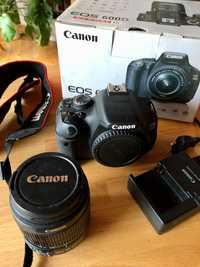 Aparat lustrzanka Canon 600D + obiektyw EFS 18-55 mm + EF 50 mm 1.8