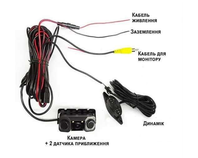 Автомобільний парктронік + камера заднього виду