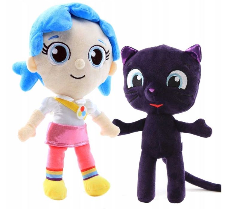 2x maskotka pluszowa TRU + BAZYLI kot Tru i Tęczowe Królestwo 2szt.