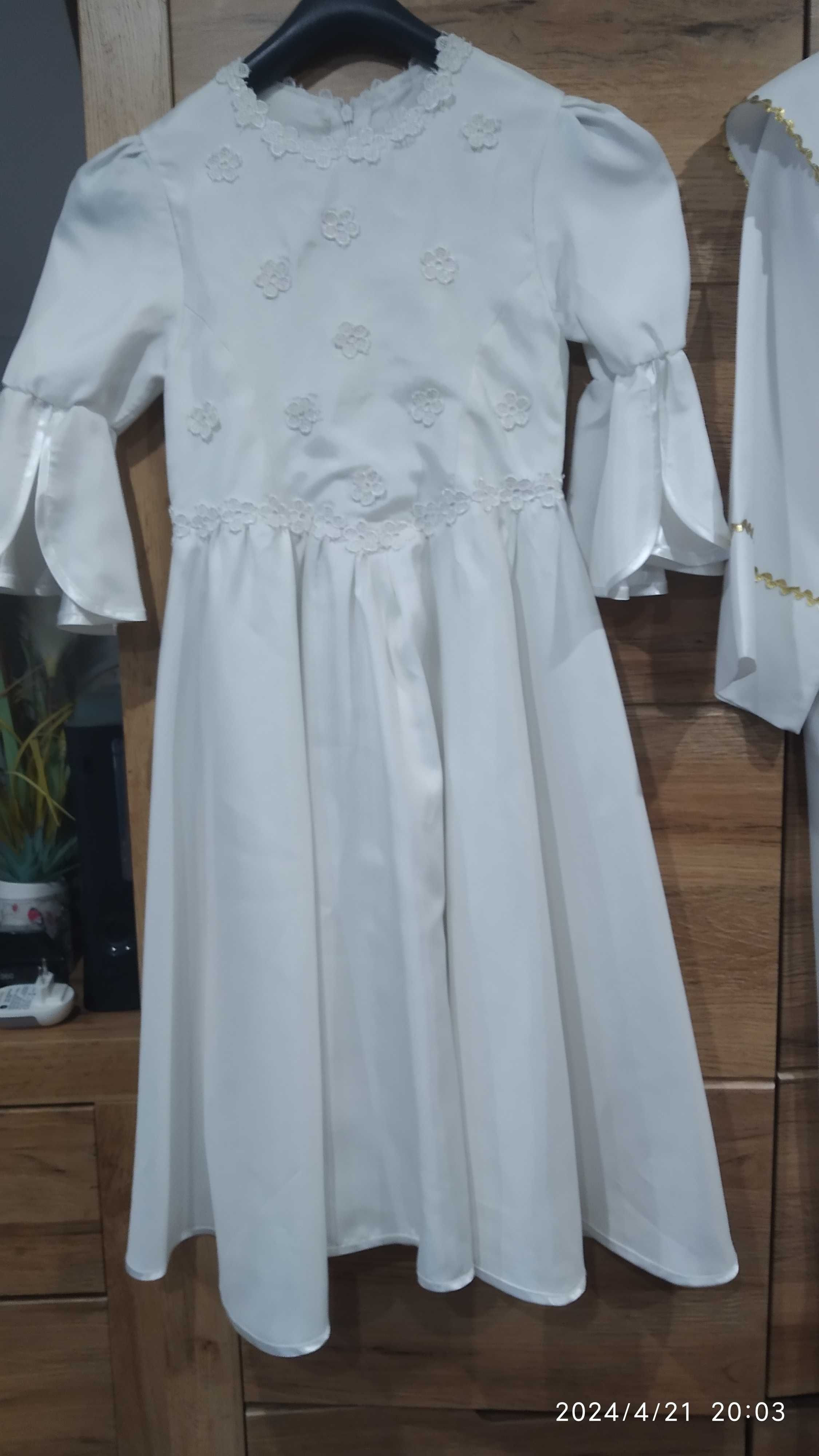 Alba komunijna 134 + torebka opcjonalnie sukienka do wyboru