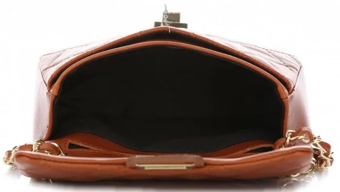 torebka damska skórzana listonoszka pikowana genuine leather