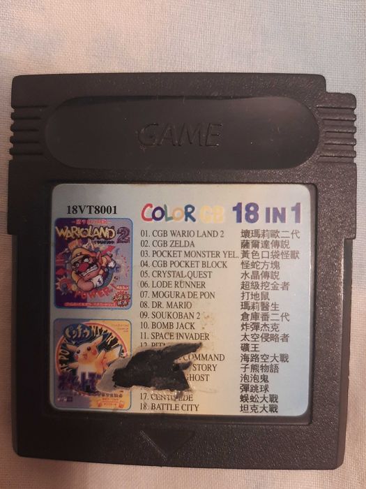 игровые катриджи генбой