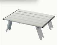 Pequena mesa de campismo dobravel aluminio