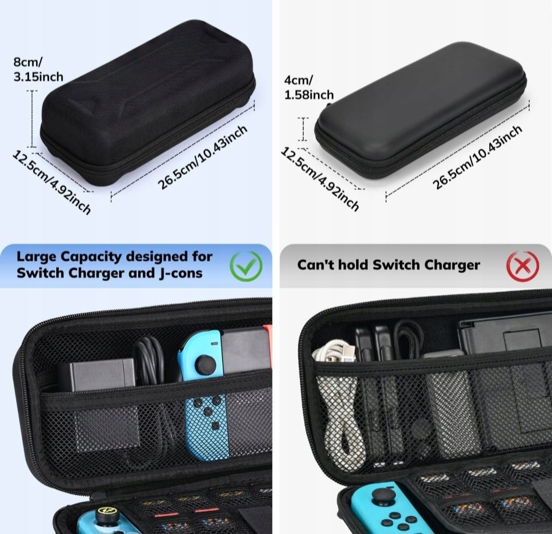 Younik case etui obudowa do Switch czarna