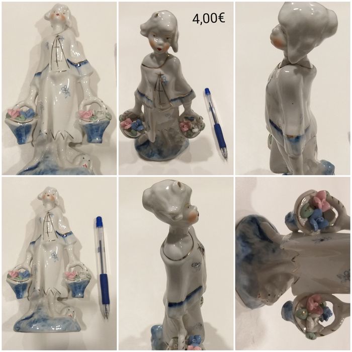 Diversos e antigos bonecos biblots de loiça porcelana.
