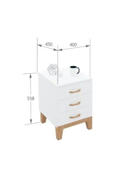 Kontenerek komoda szafka nocna Meblik Hygge White - NOWY!