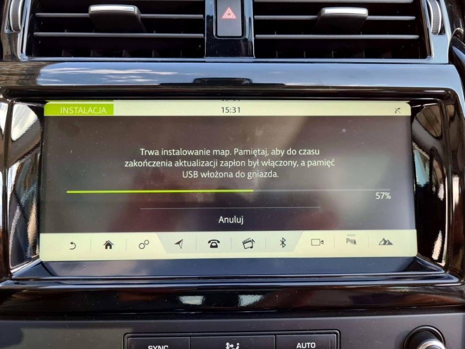 LAND ROVER zmiana regionu z USA na Europę polskie menu, mapa, radio