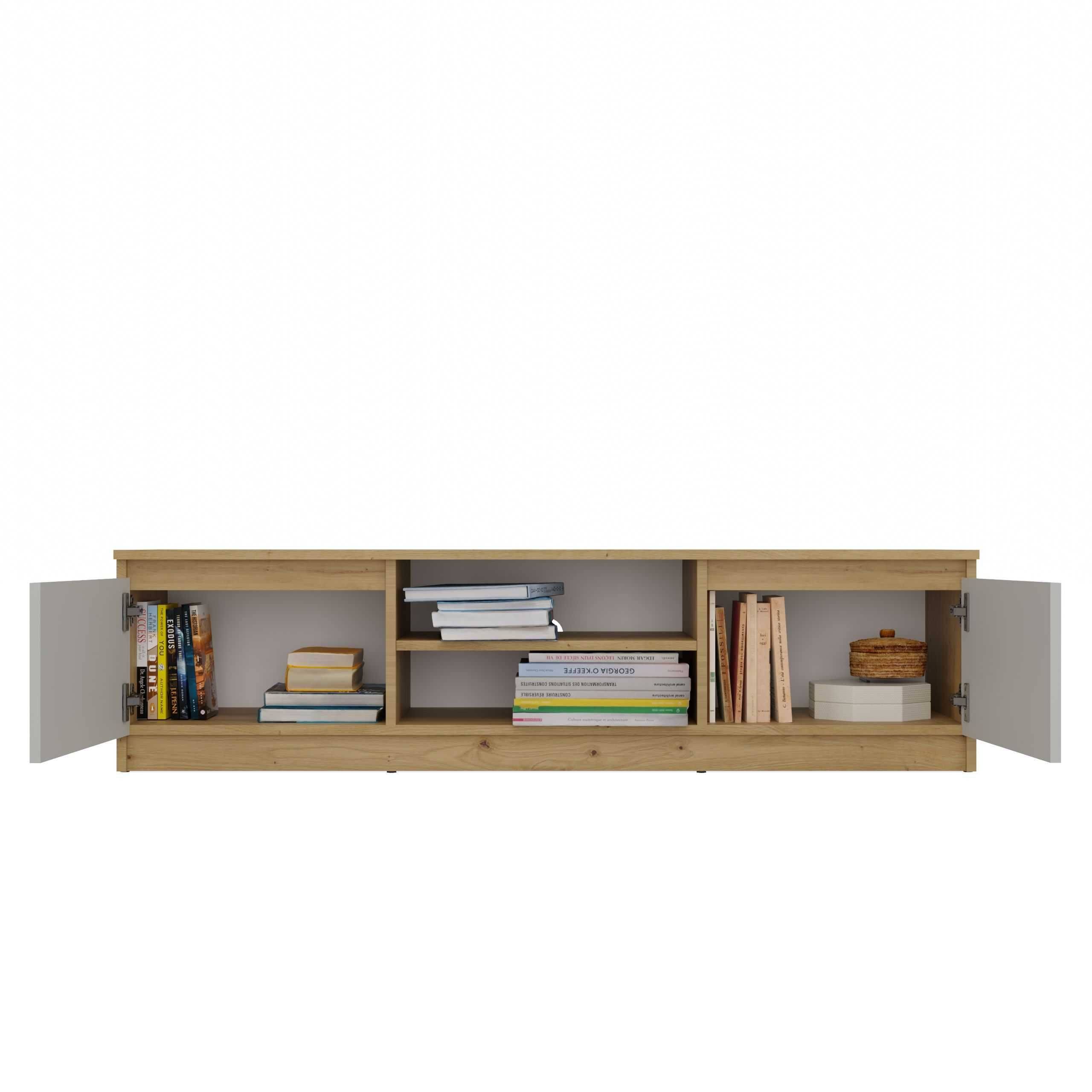 Stolik Szafka RTV 140 Cm Pod Telewizor TV Salon DĄB ARTISAN/ KASZMIR