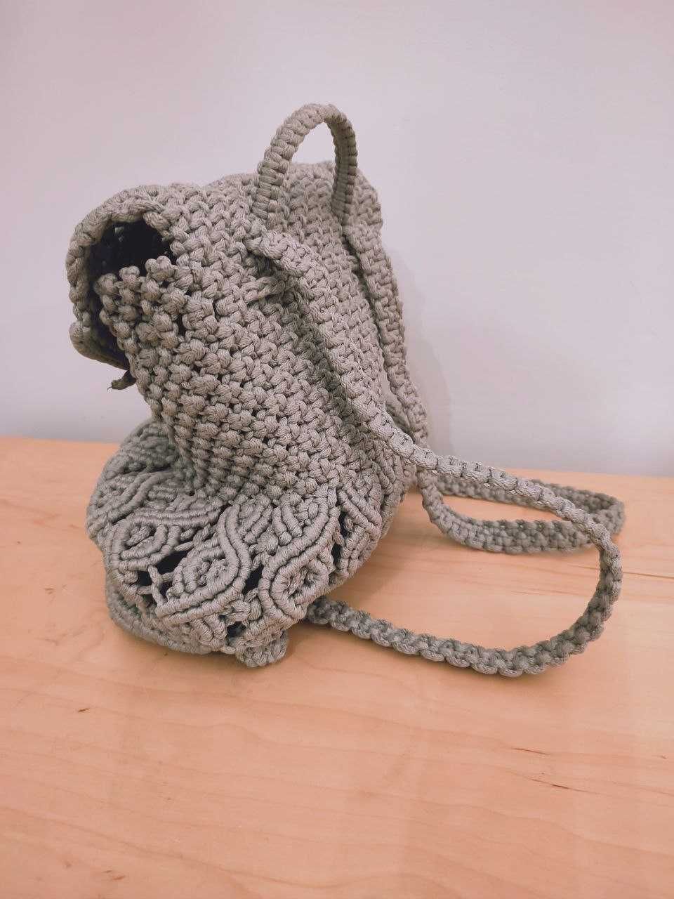 Plecak makrama handmade