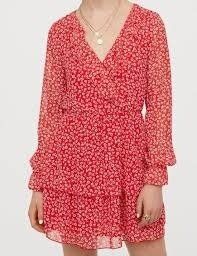 короткоевоздущное платье H&M цеточнй принт, длинный рукав. 38р