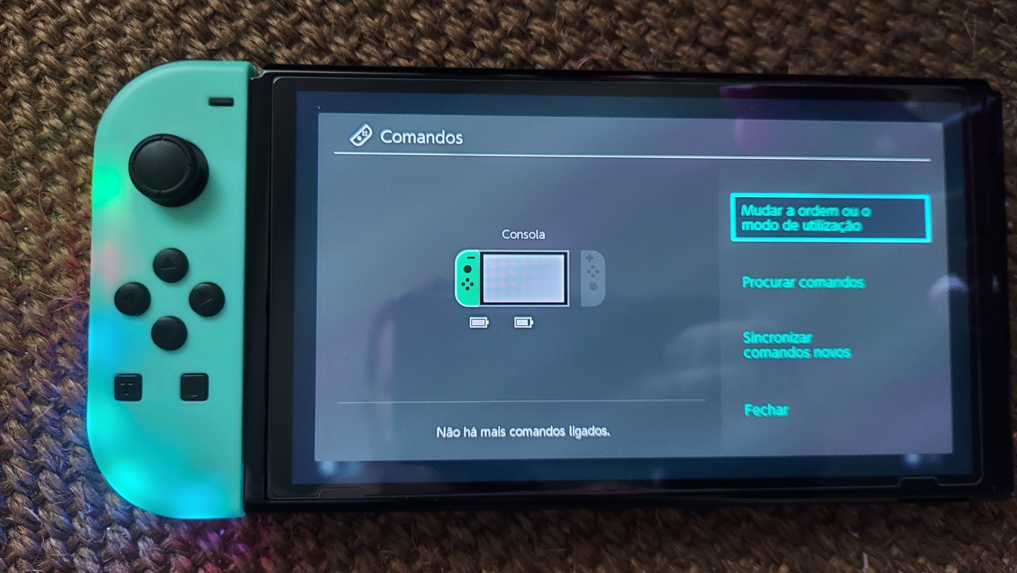 Comando nintendo switch joycon