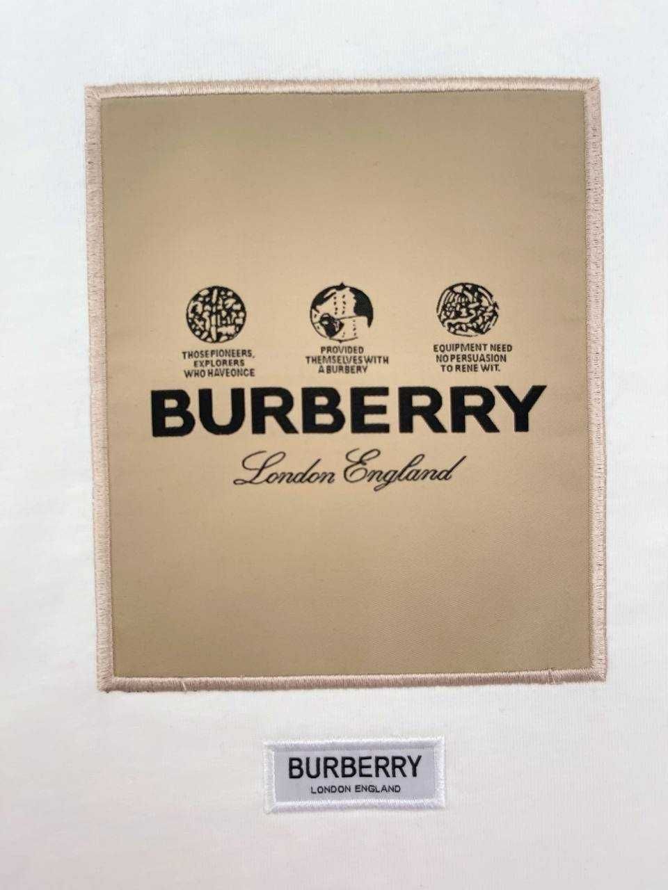 Чоловіча футболка BURBERRY білого кольору