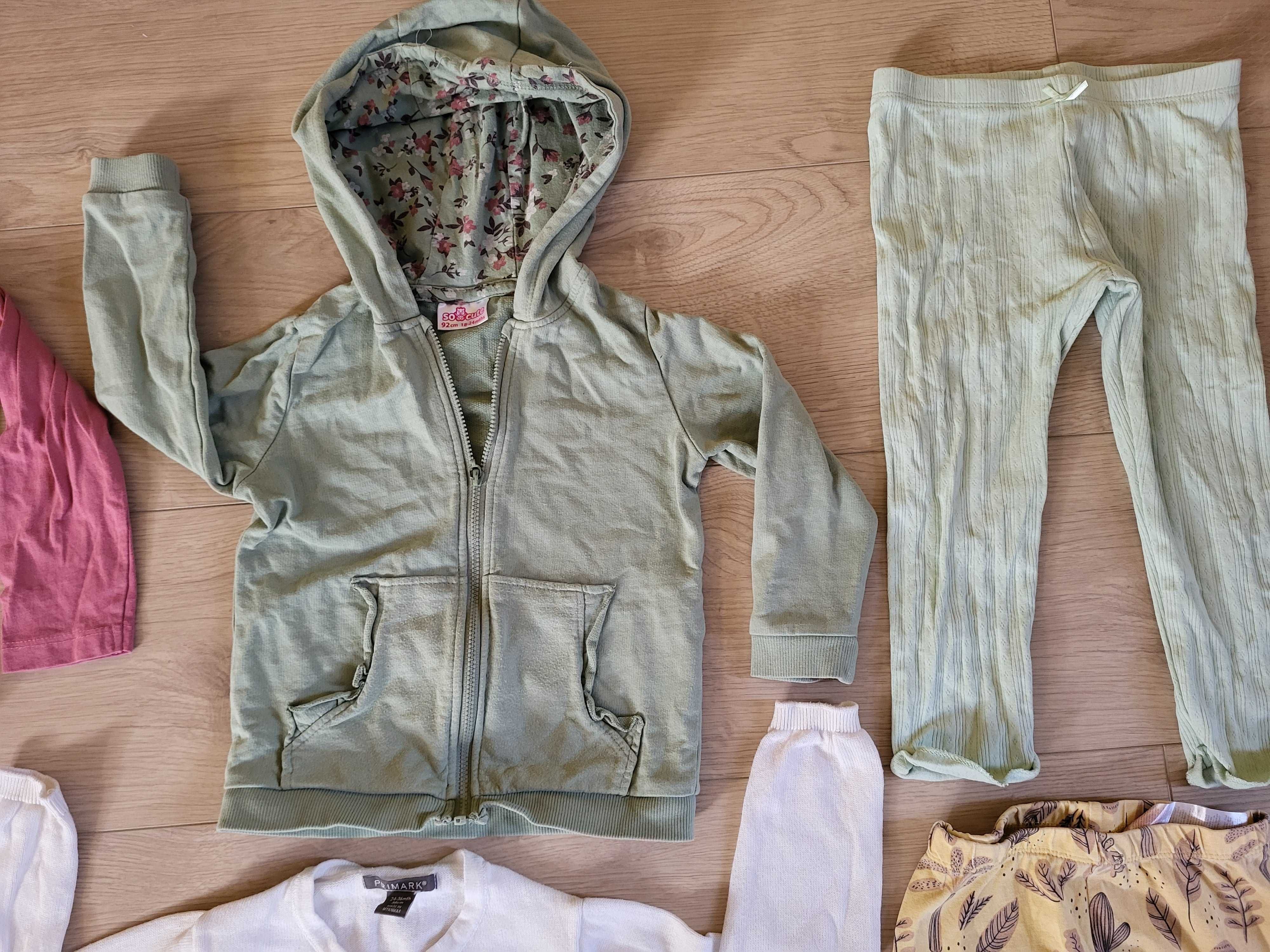 14szt Paka ubrań 92 dla dziewczynki na wiosnę Primark Zara Sinsay Next
