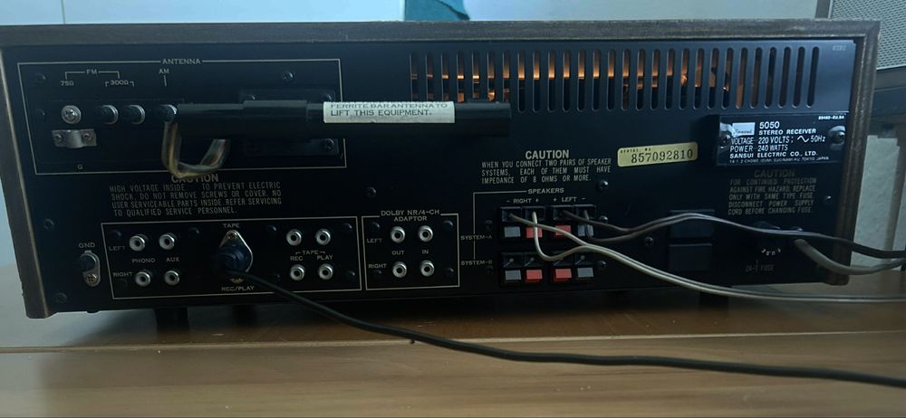 Japoński Wzmacniacz Vintage Sansui 5050 Amplituner Perfekcyjny Stan