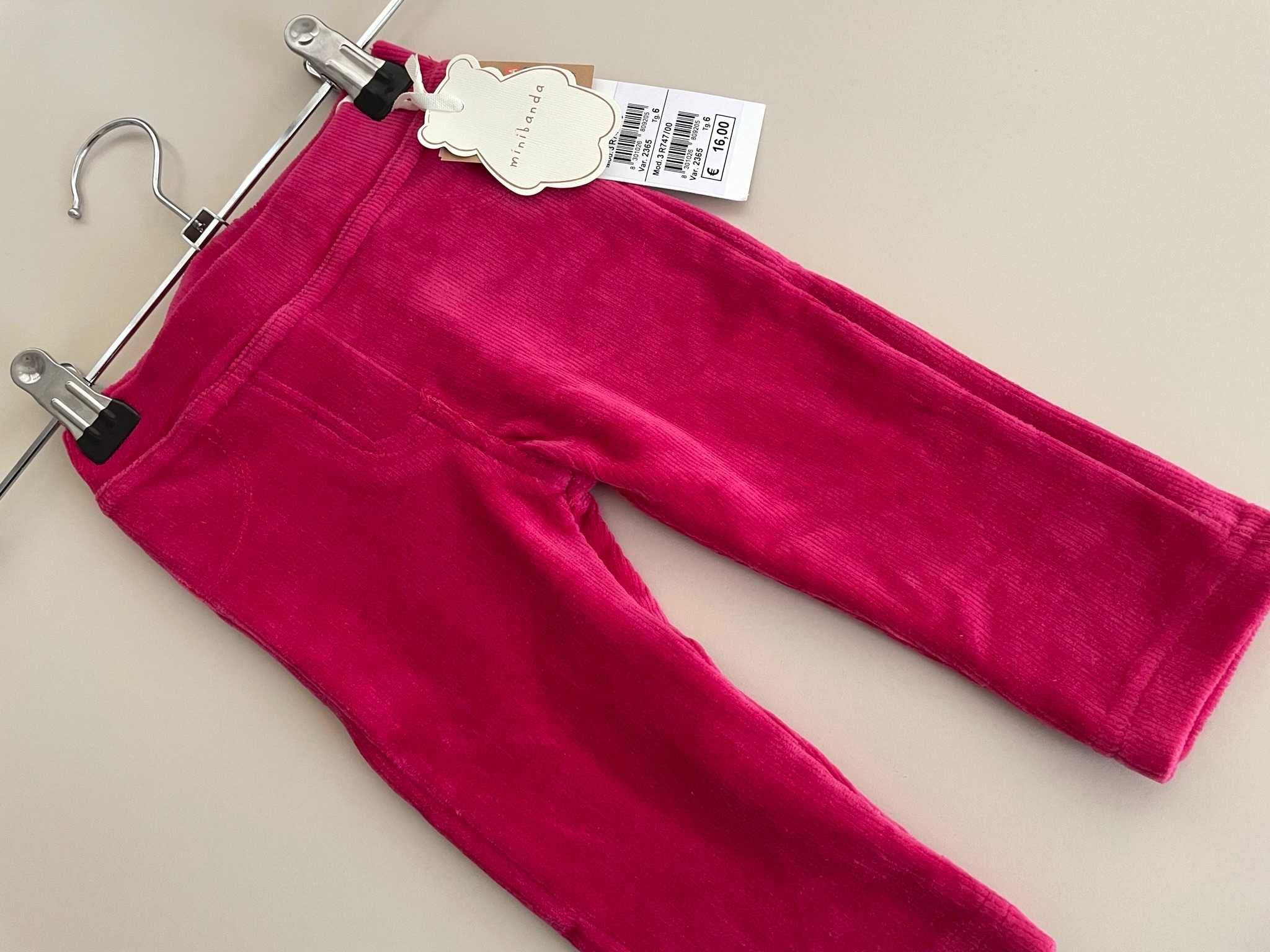 Велюрові штани брюки джинси для дівчинки Minibanda розмір 68