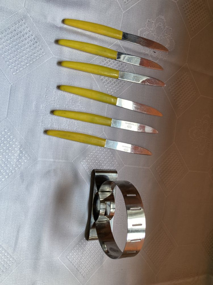 Noże obiadowe w stojaku
