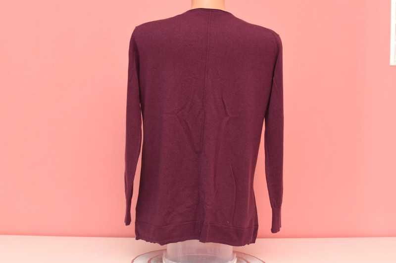 Wełniano-jedwabny sweterek Boden w kolorze śliwkowym