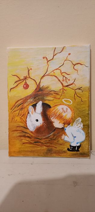 obraz akryl aniołek dziecko