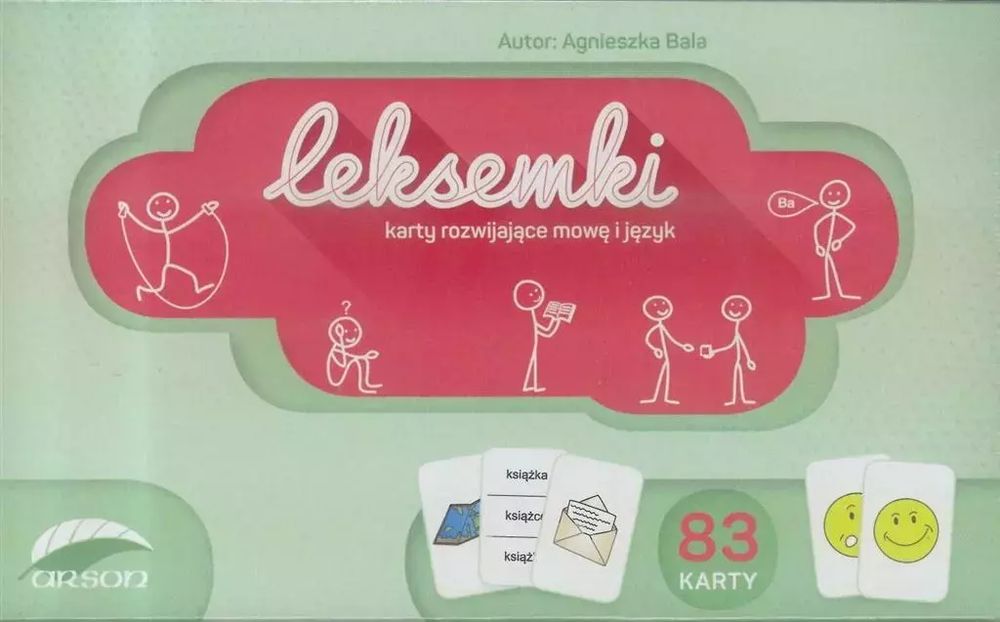 Leksemki - karty rozwijające mowę i język. Arson. Nowy Produkt