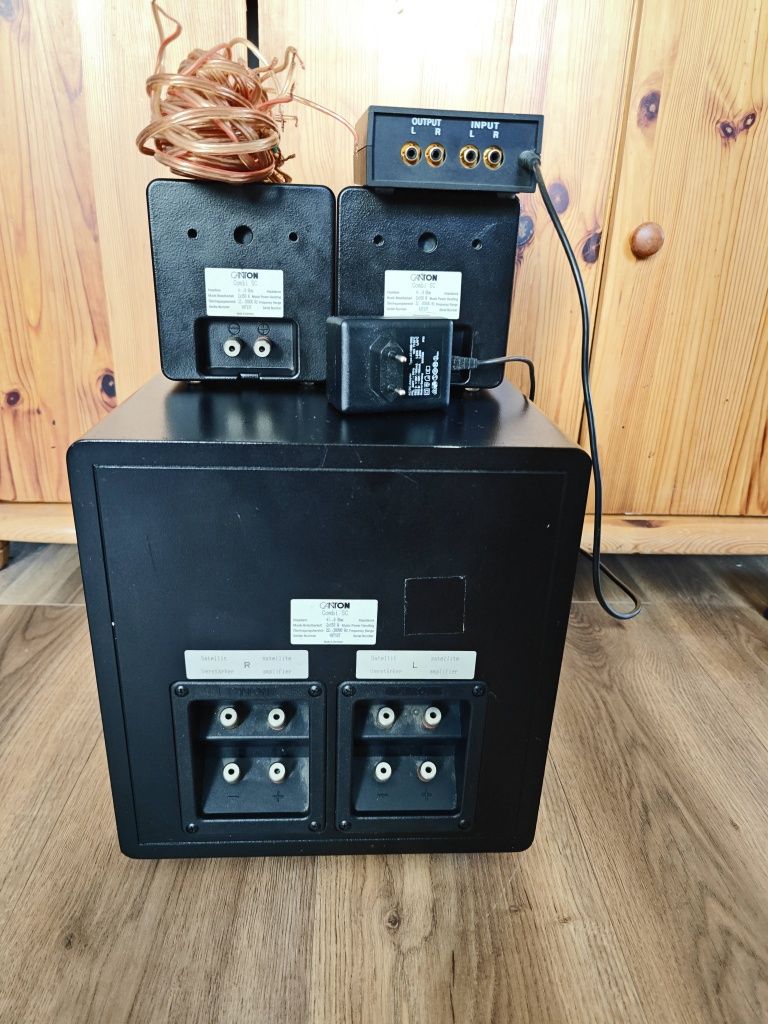 Canton combi cs z subwooferem kablami i Control unit3