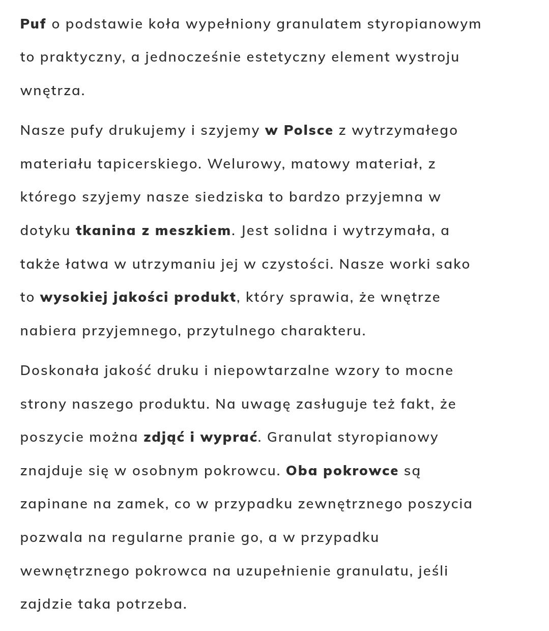 Zestaw 2 duże pufy z podnóżkami